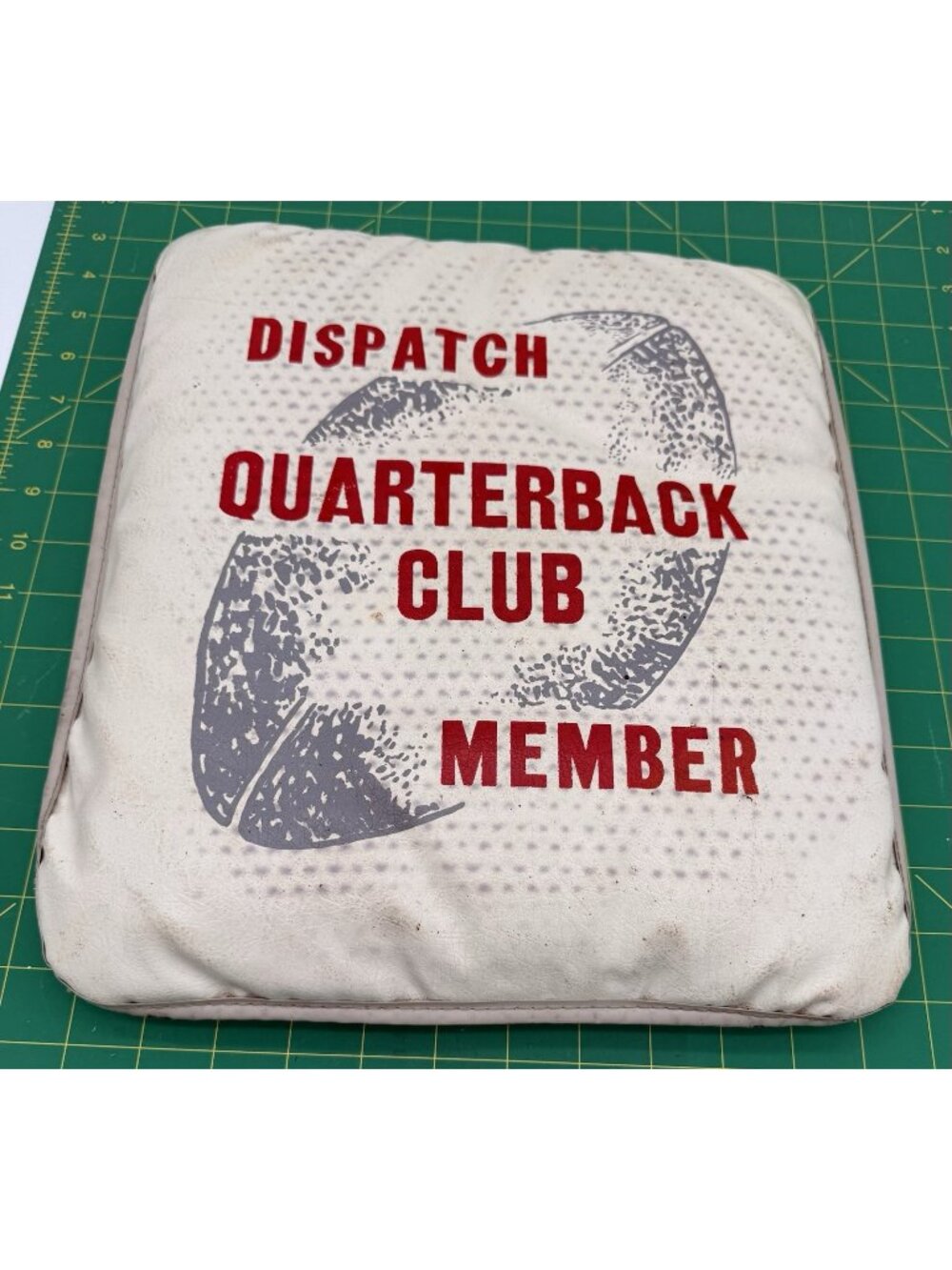 Vintage Ohio State Buckeyes Dispatch Quarterback Club Member Seat Cushion READ!